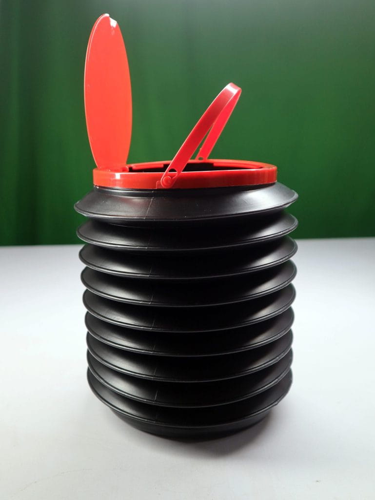 Foldable Car Trash Can – Portable Plastic Trash Bin & Organizer