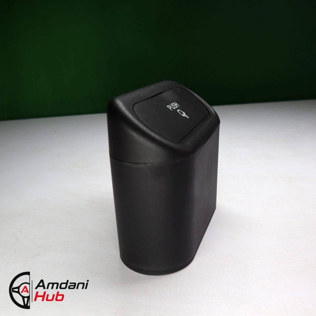 Black ABS Mini Car Trash Bin
