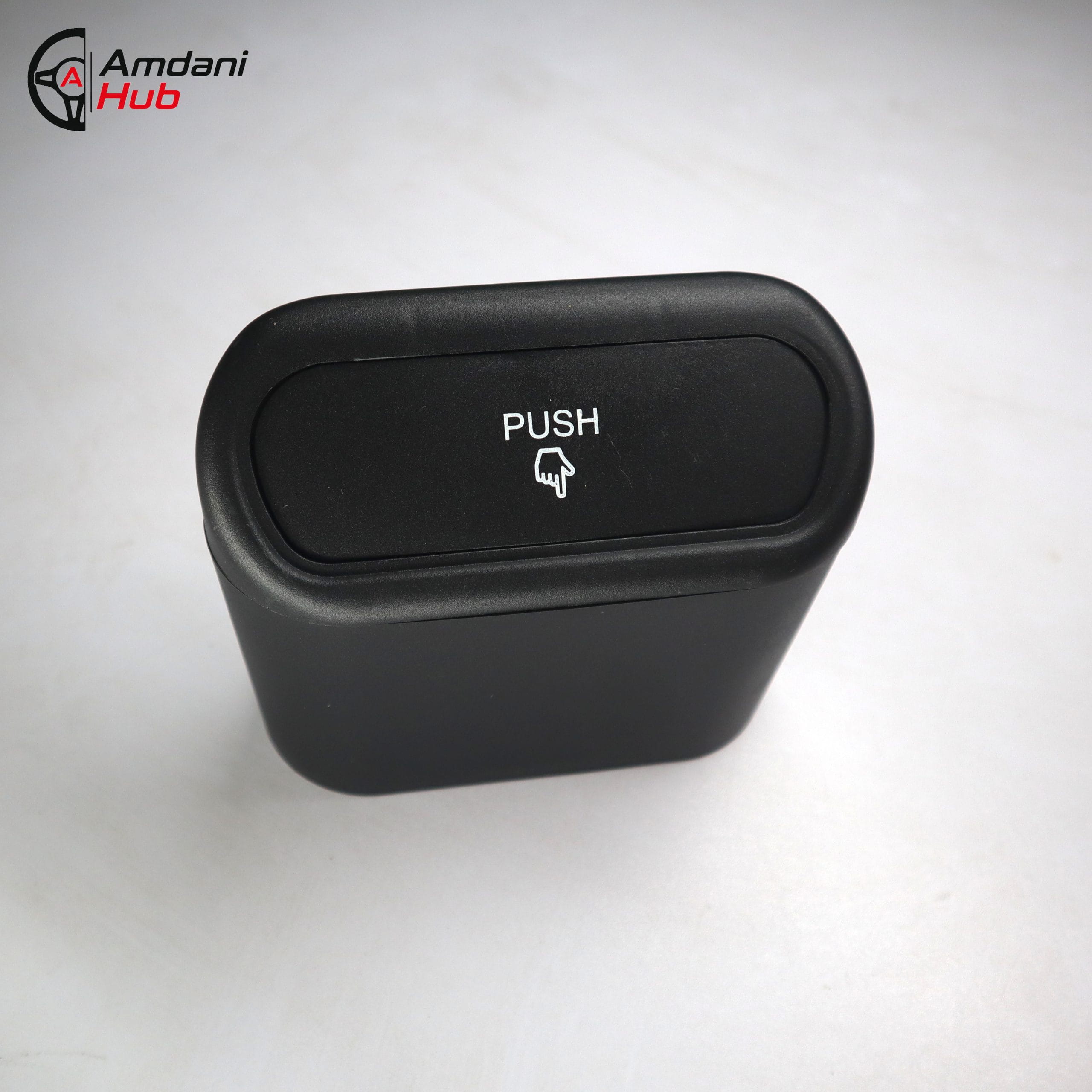 Black ABS Mini Car Trash Bin