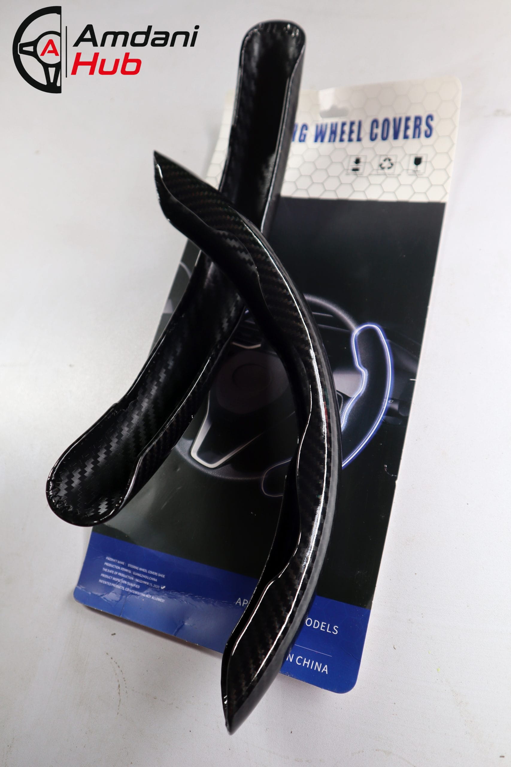 Universal Carbon Fiber Half Steering Wheel Cover