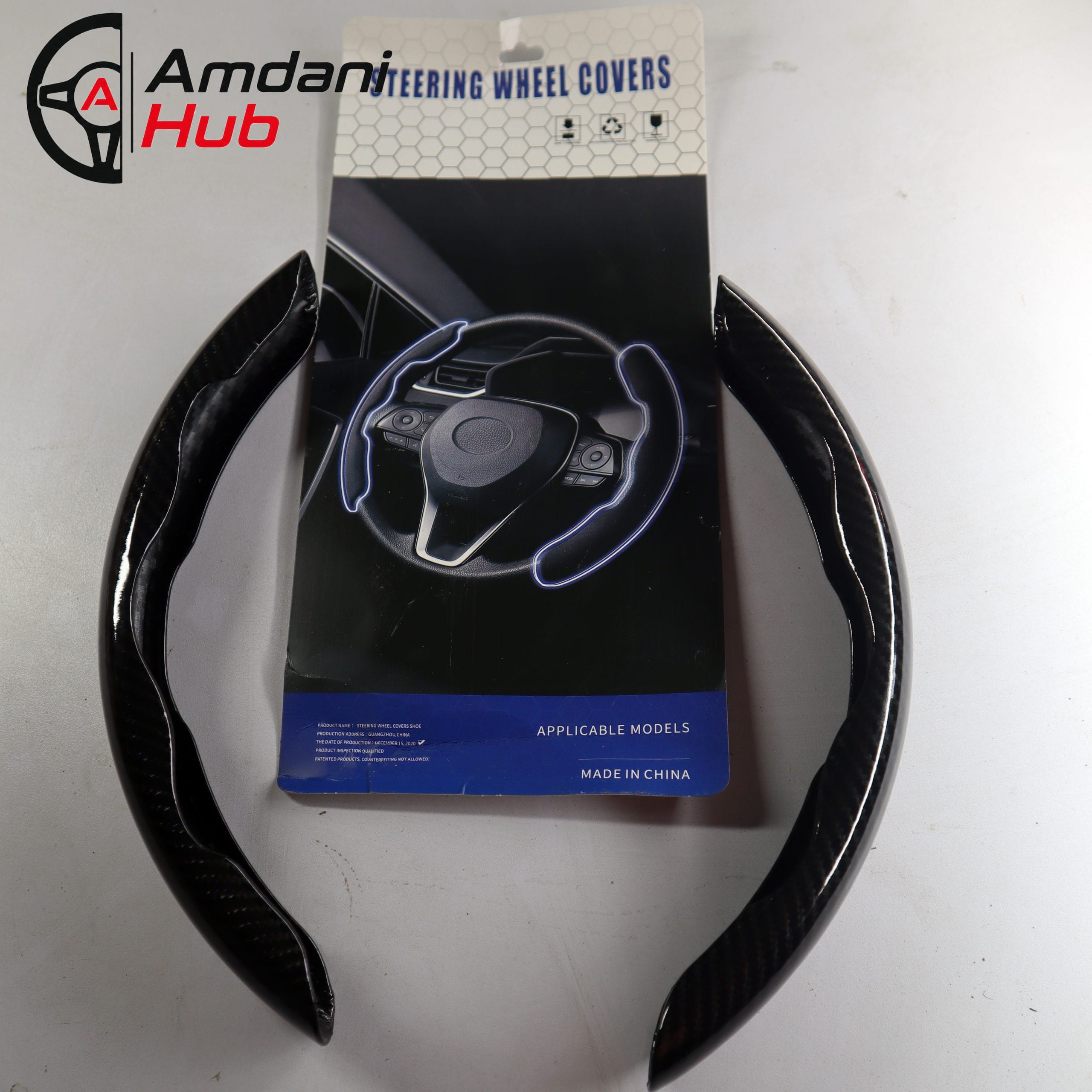 Universal Carbon Fiber Half Steering Wheel Cover